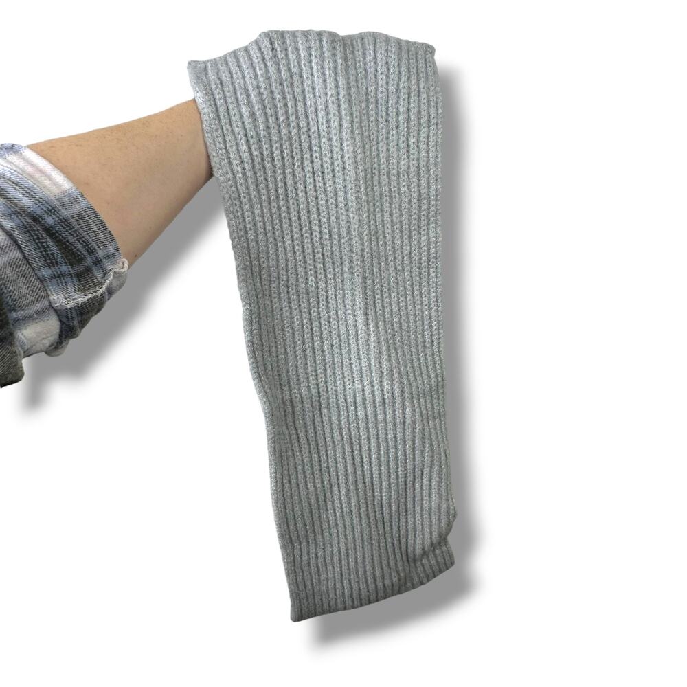NEW Hat Attack Lodge Loop Light Grey Soft Ribbed Thick Knit Scarf One Size - Picture 4 of 7